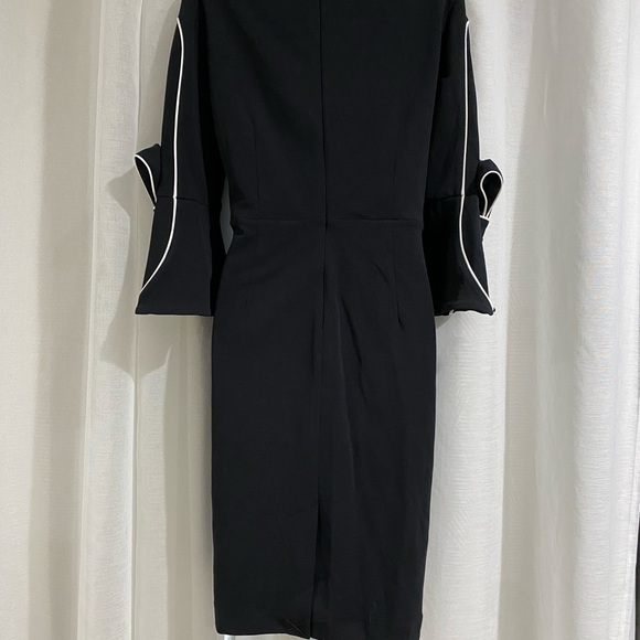 Preston & York Black long sleeve Bow Dress Size 6 - Picture 2 of 9